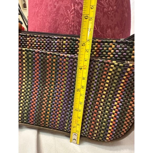 Liz Claiborne Woven Tapestry Shoulder Bag, Vintage Nostalgic Y2K Style - Picture 7 of 9